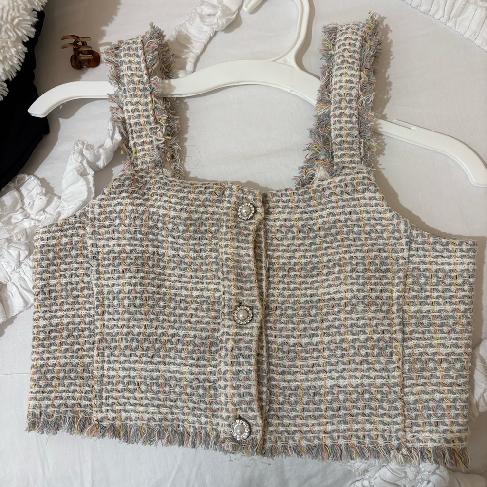 Zara tweed top